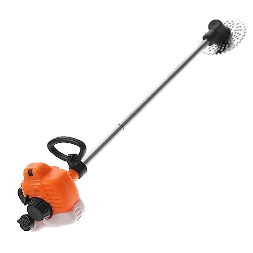KOMBIUDA Mini-rasenmäher Miniatur -rasenmäher Rasenmäher Klein Gras Winzig Modell Mini-mäher Puppenhaus-rasenmäher-Modell PVC Orange von KOMBIUDA
