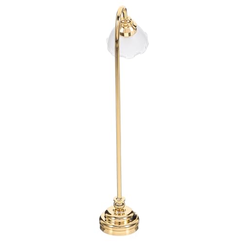 KOMBIUDA Mini-schreibtischlampenmodell Mini -tischlampe Mini-nachttischlicht-Ornament Mini-Haus Modell Mit Leuchtendem Licht Mini-tischlampen Mini-hauslampe Mini-stehlampe Golden Plastik von KOMBIUDA