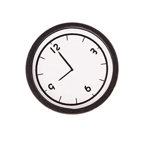 KOMBIUDA Mini-Holz-wanduhr Simulation Miniatur-wanduhr Modell Hausdekor Spielzeug KOMBIUDA Mini-Holz-wanduhr Simulation Miniatur-wanduhr Modell Hausdekor Spielzeug von KOMBIUDA