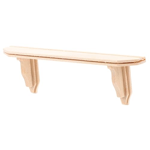 KOMBIUDA Puppenhausmodell Miniatur-wandregal Mini-holzregal Mini-möbelornament Bastel-mini Winzige Möbeldekor von KOMBIUDA