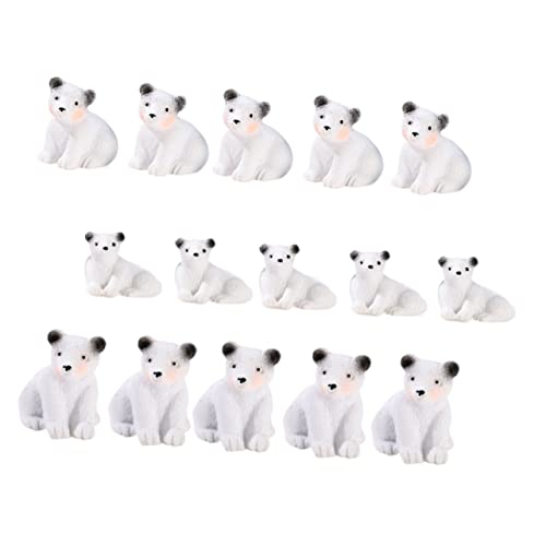 KOMBIUDA 10 Stücke Mini Eisbär Harz Tier Modell Für Wohnkultur Garten Figuren Bär KOMBIUDA 10 Stücke Mini Eisbär Harz Tier Modell Für Wohnkultur Garten Figuren Bär von KOMBIUDA