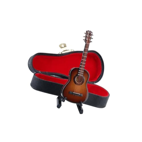 KOMBIUDA Miniatur-Gitarre Als Dekoration Holz-mini-Gitarre Für Puppenhaus Für Musikliebhaber Tisch-mini-Gitarre Mit Aufbewahrungsbox KOMBIUDA Miniatur-Gitarre Als Dekoration Holz-mini-Gitarre Für Puppenhaus Für Musikliebhaber Tisch-mini-Gitarre Mit Aufbewahrungsbox von KOMBIUDA