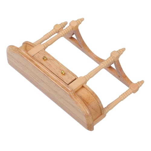 KOMBIUDA Miniatur Holzschreibtisch Stabiler Puppenhaus Tisch Modell Kompaktes Mini Möbelstück Für Kreatives Und Dekoration von KOMBIUDA