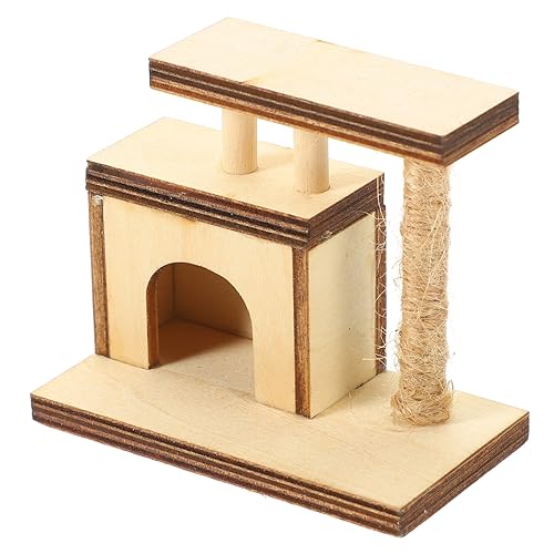 KOMBIUDA Miniatur-Kratzbaum Miniatures puppenhauszubehör Mini-Hausschmuck Puppenhaus-Kratzbaum deko Kratzbaummodell aus Holz Puppenhaus Holz-Kratzbaum Minihaus-Kratzbaummodell hölzern KOMBIUDA Miniatur-Kratzbaum Miniatures puppenhauszubehör Mini-Hausschmuck Puppenhaus-Kratzbaum deko Kratzbaummodell aus Holz Puppenhaus Holz-Kratzbaum Minihaus-Kratzbaummodell hölzern von KOMBIUDA