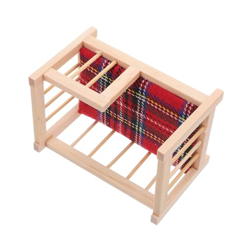 KOMBIUDA Miniatur Puppenhaus Babybett Holz Realistische Mini Holzkrippe für Puppenhaus Kompatibel mit Verschiedenen Puppengrößen Kreative Spielszene für Langlebiges Puppenmöbel Zubehör KOMBIUDA Miniatur Puppenhaus Babybett Holz Realistische Mini Holzkrippe für Puppenhaus Kompatibel mit Verschiedenen Puppengrößen Kreative Spielszene für Langlebiges Puppenmöbel Zubehör von KOMBIUDA