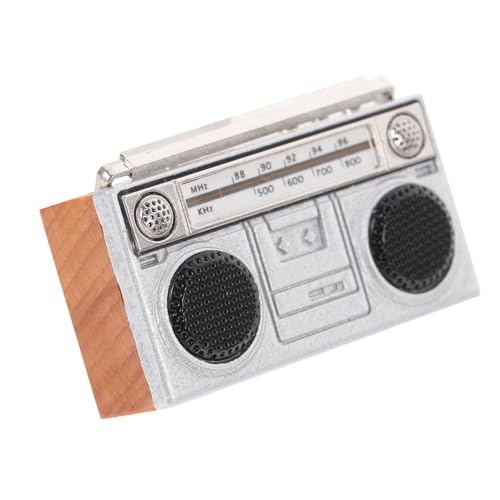 KOMBIUDA Miniatur-Retro-Radio Mini House Accessory Kleine Funkgeräte Mini-Radio-schmuck Kleine Radiomodelle Mini- -dekore Mini-Radio- Mini-Retro-Radio-statuen Eisen Silver KOMBIUDA Miniatur-Retro-Radio Mini House Accessory Kleine Funkgeräte Mini-Radio-schmuck Kleine Radiomodelle Mini- -dekore Mini-Radio- Mini-Retro-Radio-statuen Eisen Silver von KOMBIUDA