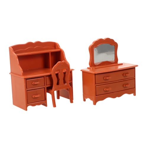 KOMBIUDA Miniatur-schminktisch Für Puppenhaus Mit Spiegel Hocker Und Schlafzimmertisch Von Mini-frisiertischmöbeln Für Puppenhaus-dekor KOMBIUDA Miniatur-schminktisch Für Puppenhaus Mit Spiegel Hocker Und Schlafzimmertisch Von Mini-frisiertischmöbeln Für Puppenhaus-dekor von KOMBIUDA