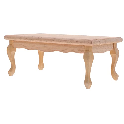 KOMBIUDA Miniaturtisch Aus Holz Puppenmöbel Wohnzimmer Deko Miniaturen Und Stühle Minitisch Für Basteln Kleiner Teetisch Modell KOMBIUDA Miniaturtisch Aus Holz Puppenmöbel Wohnzimmer Deko Miniaturen Und Stühle Minitisch Für Basteln Kleiner Teetisch Modell von KOMBIUDA