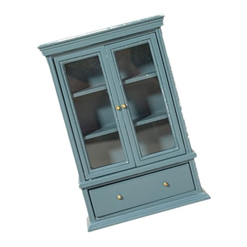 KOMBIUDA Modell Glaskasten puppenstubenmöbel Dollhouse Furniture puppenhauszubehör Modellbau Zubehör Puppenhausmöbel Modelle Kommode Mini-Schrankverzierung Mini- -Bücherregal Holz Blue KOMBIUDA Modell Glaskasten puppenstubenmöbel Dollhouse Furniture puppenhauszubehör Modellbau Zubehör Puppenhausmöbel Modelle Kommode Mini-Schrankverzierung Mini- -Bücherregal Holz Blue von KOMBIUDA