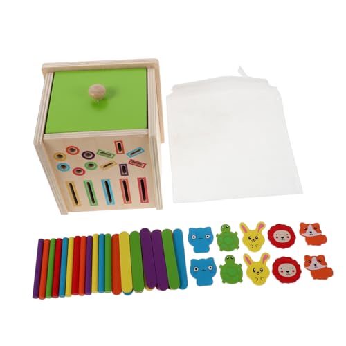 KOMBIUDA Montessori Holz Steckspiel für Ab Jahren Farbige Formen zum Sortieren und Erkennen Motorikförderndes Lernspielzeug mit Geometrischen Puzzleteilen Kognitive Entwicklung und Visuelle von KOMBIUDA