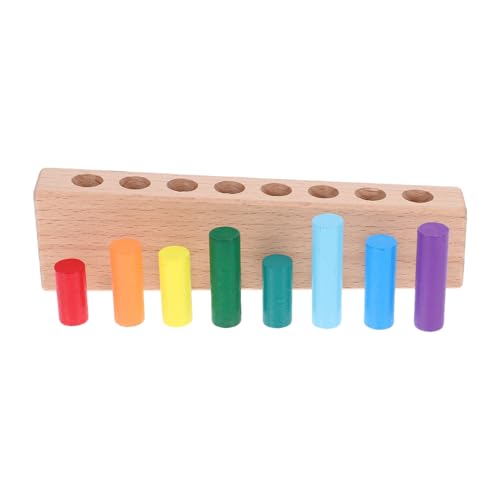 KOMBIUDA Montessori-Spielzeug Aus Holz Lernpuzzle Für Kinder Sensorisches Spielzeug Montessori-zylinderpuzzle Für Kleinkinder von KOMBIUDA