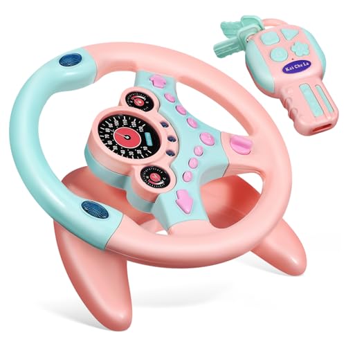 KOMBIUDA Musiklenkrad für Simuliertes mit Horn Musik und Lichtern Leicht und Robust für Autositz und Spielzeugnutzung für Jungen KOMBIUDA Musiklenkrad für Simuliertes mit Horn Musik und Lichtern Leicht und Robust für Autositz und Spielzeugnutzung für Jungen von KOMBIUDA