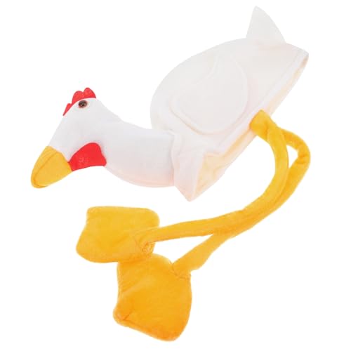 KOMBIUDA Niedlicher Plüsch Tierhut Chick Hat Weiches Hühnchen Kostüm Zubehör Leuchtend Weiß Foto Requisite für Party Verkleidung und Geschenkidee KOMBIUDA Niedlicher Plüsch Tierhut Chick Hat Weiches Hühnchen Kostüm Zubehör Leuchtend Weiß Foto Requisite für Party Verkleidung und Geschenkidee von KOMBIUDA