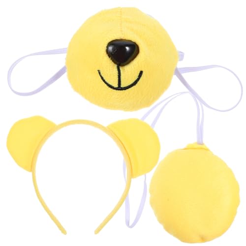 KOMBIUDA Niedliches Waschbär Kostüm mit Kopfband Nase und Weiches Tier Accessoire für Partys Halloween Karneval und Bühnenauftritte Langlebig und von KOMBIUDA