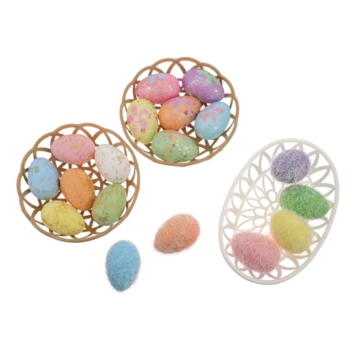 KOMBIUDA Ostereier Eierfarbe Füllbare Eier Ei-inkubator Ostern Baumschmuck Eierbecher Für Gekochte Eier Vögeleier Basteln Ostern-dekorationsset Partydekorationen Partyzubehör Schaumstoff von KOMBIUDA