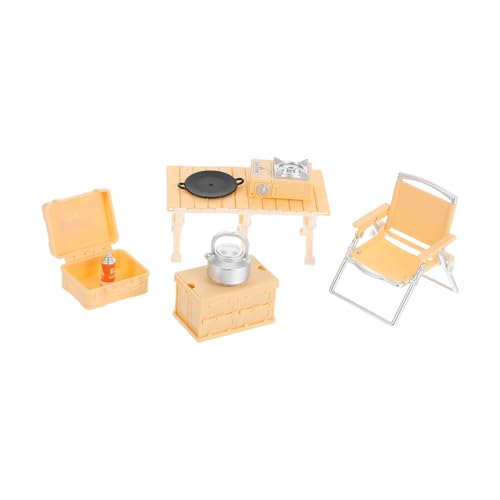 KOMBIUDA Outdoor Camping Spielset Miniatur Picknick Kochgeschirr mit Mini Topf Löffel Ofentopf Leicht Tragbar Für Rollenspiel Kreatives Lernen Gelb KOMBIUDA Outdoor Camping Spielset Miniatur Picknick Kochgeschirr mit Mini Topf Löffel Ofentopf Leicht Tragbar Für Rollenspiel Kreatives Lernen Gelb von KOMBIUDA