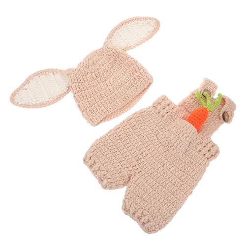 KOMBIUDA Overalls Neugeborenen Fotoshooting Outfit Weiches Häkel-kaninchen Kostüm Mit Verstellbaren Trägern Und Karotten-accessoire Hautfreundliches Handgefertigtes Babyfoto-requisit KOMBIUDA Overalls Neugeborenen Fotoshooting Outfit Weiches Häkel-kaninchen Kostüm Mit Verstellbaren Trägern Und Karotten-accessoire Hautfreundliches Handgefertigtes Babyfoto-requisit von KOMBIUDA