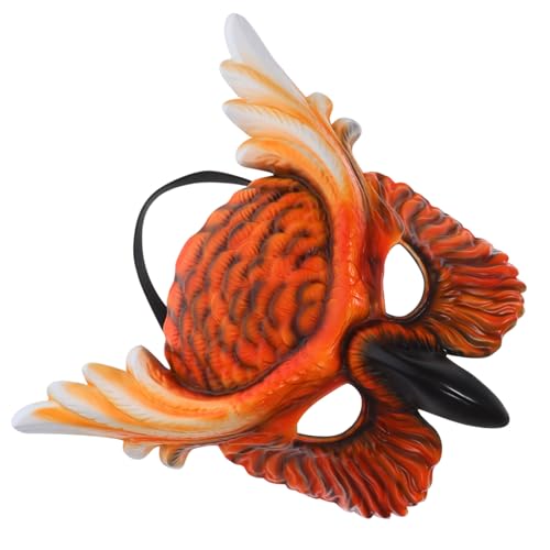 KOMBIUDA Owl aus Robustem PP Kunststoff für Erwachsene Bequeme Tier Halbgesichts-maske für Halloween Karneval Cosplay Kostümfest und Themenpartys von KOMBIUDA
