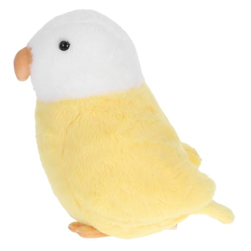 KOMBIUDA Papagei Puppe Papageienspielzeug Vogel-kuscheltiere Säuglingsspielzeug Kinderspielzeug Kuscheltiere Für Freundin Simulation Papageienpuppe Süße Kissen Yellow Plüsch von KOMBIUDA