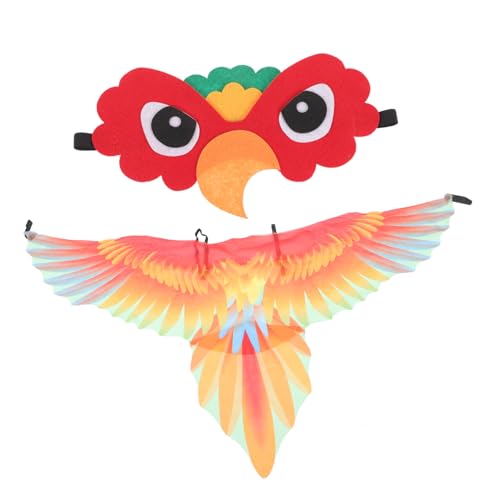 KOMBIUDA Papageienflügel Kostümset für Vogelmaske Atmungsaktiv für Halloween Karneval Partys und Bühnenauftritte Wiederverwendbar für Kreative Verkleidungsspiele KOMBIUDA Papageienflügel Kostümset für Vogelmaske Atmungsaktiv für Halloween Karneval Partys und Bühnenauftritte Wiederverwendbar für Kreative Verkleidungsspiele von KOMBIUDA