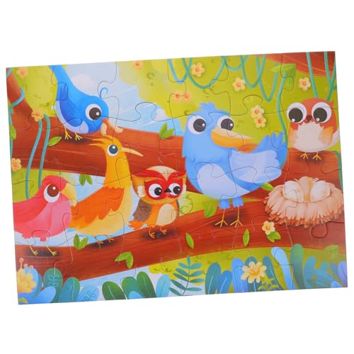 KOMBIUDA Papierpuzzle für Kleinkinder Jahre Pädagogisches Lernspielzeug Sichere Glatte Oberfläche Fördert Hand Auge Koordination und Farb und Formwahrnehmung für Vorschule und Gemeinsames von KOMBIUDA
