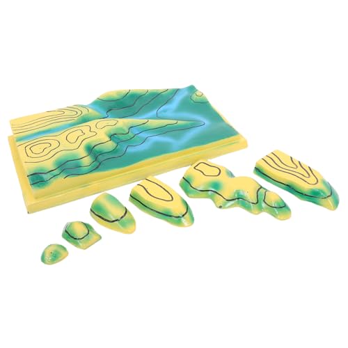 KOMBIUDA Plastisches Relief-geländemodell für Geographieunterricht Detaillierte Topografische Karte Interaktives Lehrmittel Geeignet für Klassenzimmer und Homeschooling Robustes von KOMBIUDA