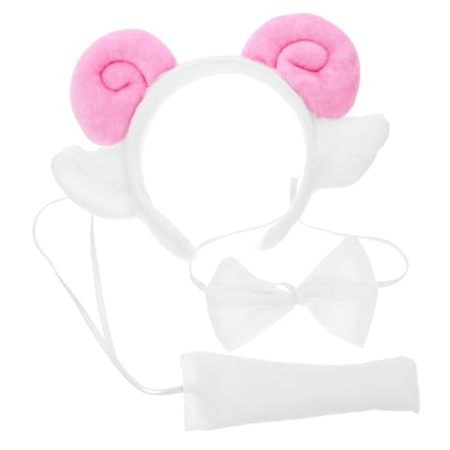KOMBIUDA Plüsch Schafkostüm Teilig Lamm Haarreif mit Hörnern und Damen Tierkostüm Zubehör für Halloween Karneval Party Cosplay KOMBIUDA Plüsch Schafkostüm Teilig Lamm Haarreif mit Hörnern und Damen Tierkostüm Zubehör für Halloween Karneval Party Cosplay von KOMBIUDA