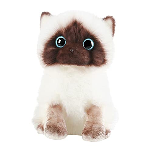 KOMBIUDA Plüsch Siamese Katzenpuppe Weiches Kuscheltier für Dekoratives Kinderkissen Realistische Siamkatze Wohnaccessoire KOMBIUDA Plüsch Siamese Katzenpuppe Weiches Kuscheltier für Dekoratives Kinderkissen Realistische Siamkatze Wohnaccessoire von KOMBIUDA