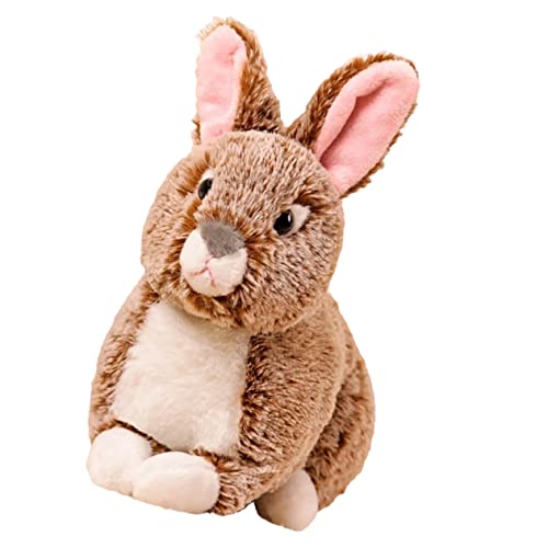 KOMBIUDA Plüschhase Plüschpuppe Ausgestopftes Kaninchen Cartoon-tierspielzeug Kleiner Hase Personalisierte Kuscheltiere Hase Plüsch Kindergeburtstagsgeschenk Hase Brown Pp Baumwolle von KOMBIUDA