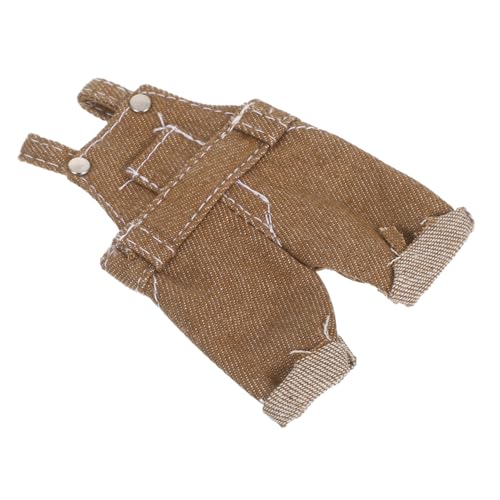 KOMBIUDA Plüschtier Kleidung Puppen Anziehkleidung Stofftier DIY Kleidung Kawaii Puppen Outfits Puppenkleidungszubehör Plüschbär Zubehör Bärenkleidung Bären Overall Hellbraun von KOMBIUDA