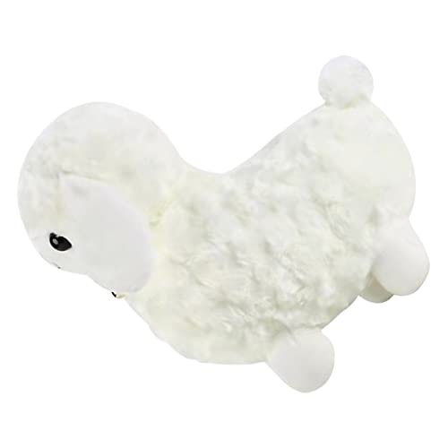 KOMBIUDA Plüschtier Tiere Babypuppen Für Babys Das Tier Babypuppen Kuscheltier Kinderspielzeug Plüsch Babyspielzeug Plüschschaf Ornament Pelziges Schaf Schafpuppe Weiß Pp Baumwolle von KOMBIUDA