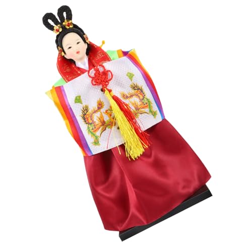 KOMBIUDA Koreanische Frauenstatue koreanische Sammlerfiguren kreativität kreativekraft Badezimmerdekorationen Kunsthandwerk koreanische Hanbok-Puppendekoration Hanbok-Puppen- Handbuch von KOMBIUDA