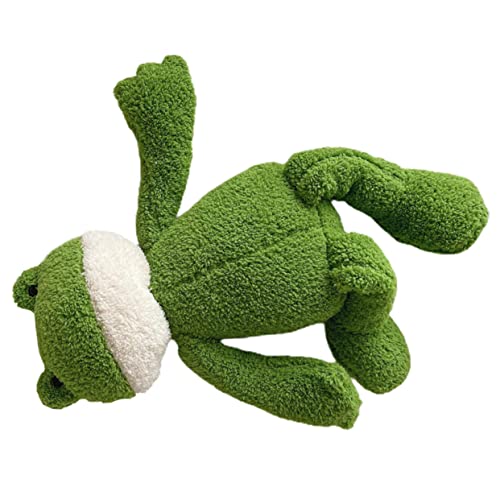 KOMBIUDA Puppe ausgestopft Frosch Zappelspielzeug mächtige Monsterspielzeuge Badespielzeug für kinderspielzeug dekorative Cartoon-Frösche Frösche Stofftier Plüsch Green von KOMBIUDA