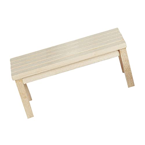 KOMBIUDA Puppenhaus-Bankmodell Puppenhausmöbel Terrasse Geländer Korb Bänke für kinderspielzeug kinderknallzeug Werkzeug Mini-Hausschmuck Miniatur-Bankdekor hölzern Beige KOMBIUDA Puppenhaus-Bankmodell Puppenhausmöbel Terrasse Geländer Korb Bänke für kinderspielzeug kinderknallzeug Werkzeug Mini-Hausschmuck Miniatur-Bankdekor hölzern Beige von KOMBIUDA