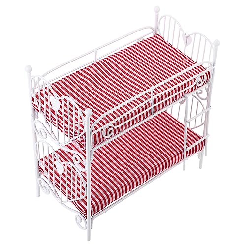 KOMBIUDA Puppenhaus Etagen Bett Kinderbett Miniatur-etagenbett Puppenhaus Mini-etagenbett-Requisite Puppenhaus-etagenbett- Bettpuppen-minimodelle Mini-hausbett Stoff KOMBIUDA Puppenhaus Etagen Bett Kinderbett Miniatur-etagenbett Puppenhaus Mini-etagenbett-Requisite Puppenhaus-etagenbett- Bettpuppen-minimodelle Mini-hausbett Stoff von KOMBIUDA