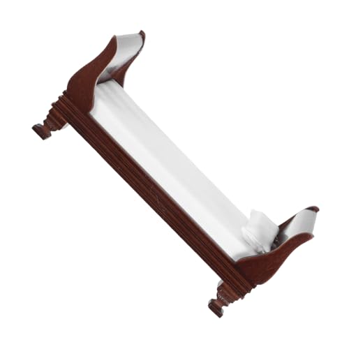 KOMBIUDA Puppenhaus Kleinmöbel Miniaturmöbel Aus Holz Miniaturbett Für Puppenhaus Mini-puppenhauszubehör Miniaturmöbel Selber Machen Handgefertigtes Modell Mini Möbel Light Brown Polyester von KOMBIUDA