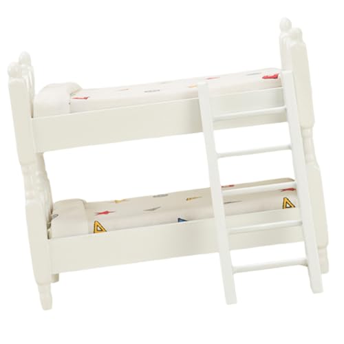 KOMBIUDA Puppenhaus Mini-etagenbett Modell Puppenhaus Bett Modell Puppenhausmöbel KOMBIUDA Puppenhaus Mini-etagenbett Modell Puppenhaus Bett Modell Puppenhausmöbel von KOMBIUDA