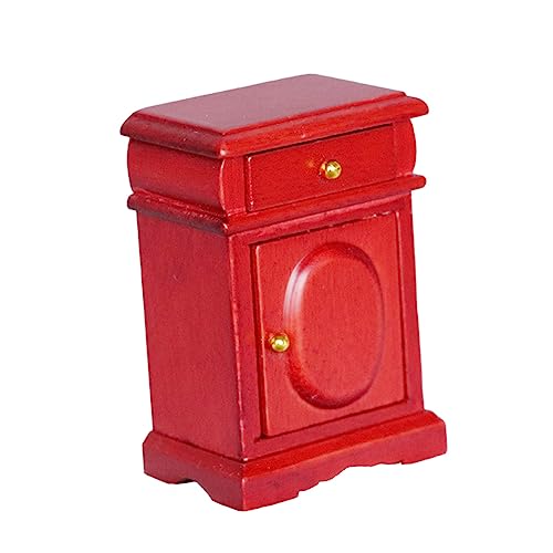 KOMBIUDA Miniatur-nachttisch Aus Holz Für Puppenhaus Im Maßstab 1:12 Mini-möbel Realistisches Design Für Jungen Und Mädchen von KOMBIUDA