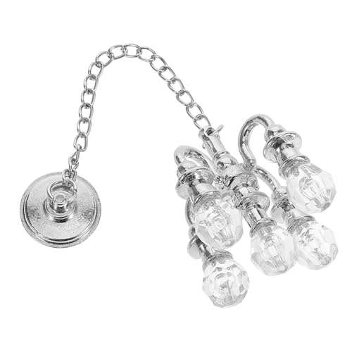 KOMBIUDA Mini-Haus-pendellampe Winzige Deckenlampe Puppenhaus-dekolampe Mini-deckenlampe Modell Legierung DIY-deckenleuchte Lichtschmuck von KOMBIUDA