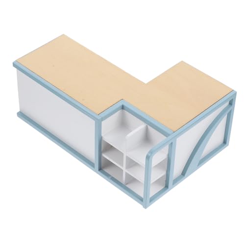 KOMBIUDA Miniatur-supermarktkasse Aus Holz Puppenhausmöbel Miniaturmöbel Und Zubehör Kompakt Und Praktisch Hoher Simulationseffekt Für Basteln von KOMBIUDA