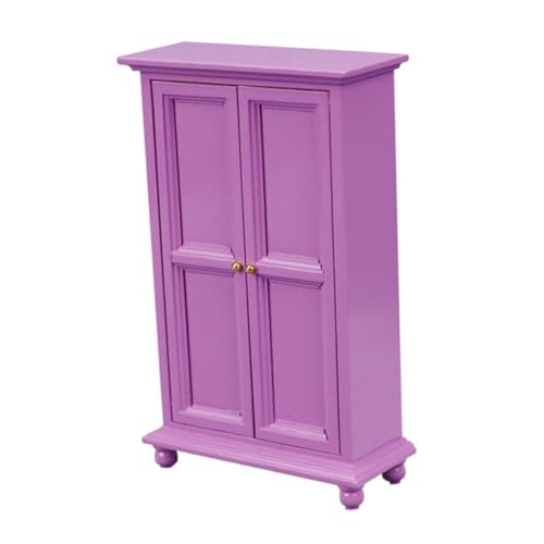 KOMBIUDA Puppenhausdekoration Puppenzubehör Miniaturpuppen Schrankmodell Mini-Puppen Puppenhaus-bausatz Winzige Möbel Puppenkleidung Bausätze Puppenschrank Miniaturen Holz Violett KOMBIUDA Puppenhausdekoration Puppenzubehör Miniaturpuppen Schrankmodell Mini-Puppen Puppenhaus-bausatz Winzige Möbel Puppenkleidung Bausätze Puppenschrank Miniaturen Holz Violett von KOMBIUDA