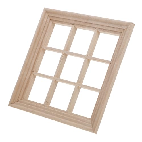 KOMBIUDA Miniatur-fensterrahmen Aus Holz Für Puppenhäuser Kleine Möbel Puppenhaus-zubehör Hausfenster Miniatur-Dekoration KOMBIUDA Miniatur-fensterrahmen Aus Holz Für Puppenhäuser Kleine Möbel Puppenhaus-zubehör Hausfenster Miniatur-Dekoration von KOMBIUDA