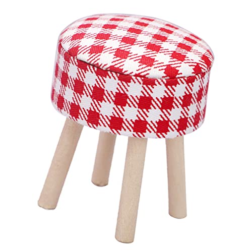 KOMBIUDA Puppenhaushocker Interessante Mini Hausdekorfiguren Kinderdekor Zartes Miniatur Spielzeugset Für Miniaturmöbel Puppenzubehör Kinderspielzeug Holz Rot KOMBIUDA Puppenhaushocker Interessante Mini Hausdekorfiguren Kinderdekor Zartes Miniatur Spielzeugset Für Miniaturmöbel Puppenzubehör Kinderspielzeug Holz Rot von KOMBIUDA