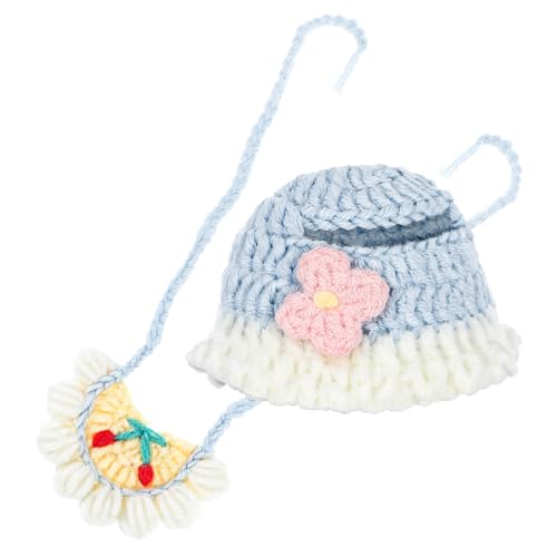 KOMBIUDA Puppenkleidung Kompatibel mit Labubu Weiches Häkel-Häubchen und Zartes Puppen-Stoffschutz für Puppen Leichtes Outfit für Puppenhaus und Sammelspielzeug von KOMBIUDA