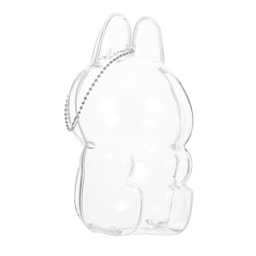 KOMBIUDA Puppenschutzhülle Monitorständer Vitrine Ausstellungssammlung Boxen Artefaktvitrine Mini Schutzhülle Figurenständer Modellständer Transparenter Kunststoff von KOMBIUDA