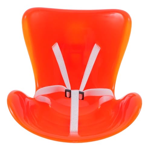 KOMBIUDA Puppenspielzeug Mini-stuhlverzierung Mini- Puppenstubenmöbel Mini-puppenmöbel Armaturenbrett- -Auto Mini-hausstuhl Kindermöbelzubehör Tiny House Liefert Orange Plastik von KOMBIUDA