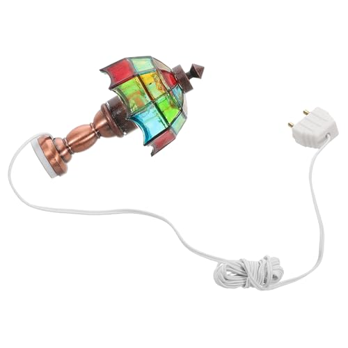 KOMBIUDA Miniatur-puppenhaus-Lampe 1:12 Dekorative Tischleuchte Für Miniaturraum Installieren Warmes Licht Für Puppenstubenzubehör von KOMBIUDA