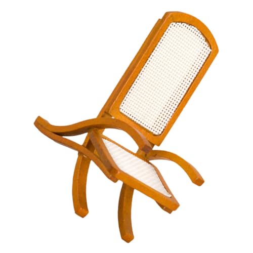 KOMBIUDA Puppenstuhl Mini Möbel winzig Puppenhaus Stühle klein Home Decor wohnungseinrichtung hausdeko Dollhouse Furniture holzstuhl Holzbänke im Freien Stuhlverzierung Stuhl selber Machen von KOMBIUDA