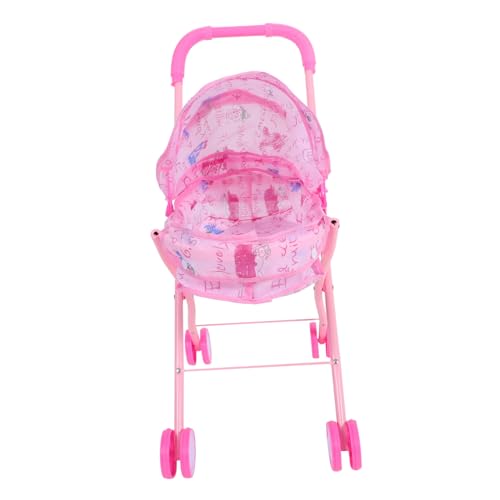KOMBIUDA Puppenwagen Für Faltbarer Kinderwagen Mit Sonnendach Für Kreative Rollenspiele Für Puppen Und Stofftiere Langlebig Und Sicher Für Stundenlangen Spielspaß von KOMBIUDA