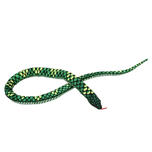 KOMBIUDA Python -Puppenspielzeug für kinderspielzeug Umweltfreundliches Toys for großes Kuscheltier ausgestopftes Schlangenspielzeug PP Baumwolle Green von KOMBIUDA